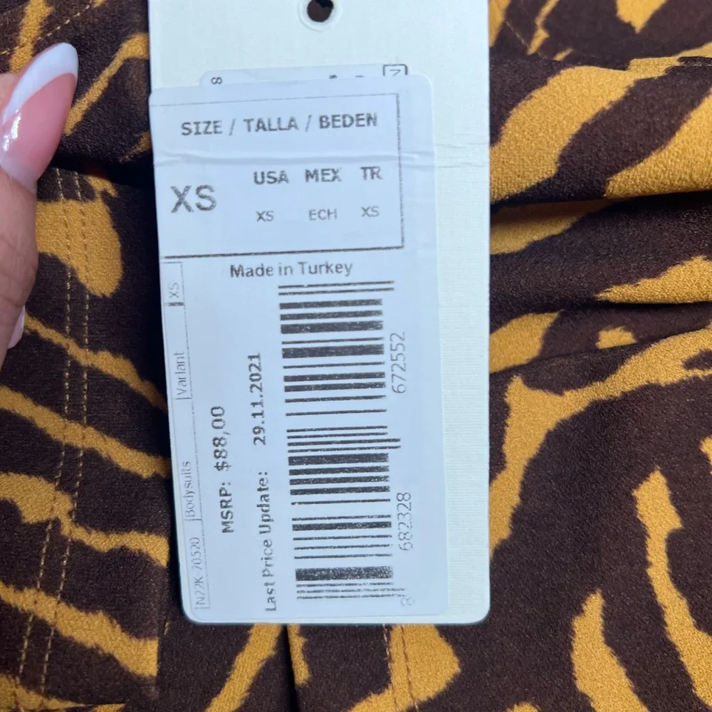 Nocturne tiger print long sleeve bodysuit - Picture 8 of 10